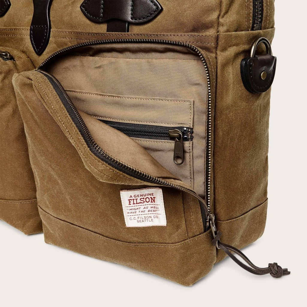 24 Hour Tin Briefcase / Dark Tan - STER/EO MUCBagsFilson