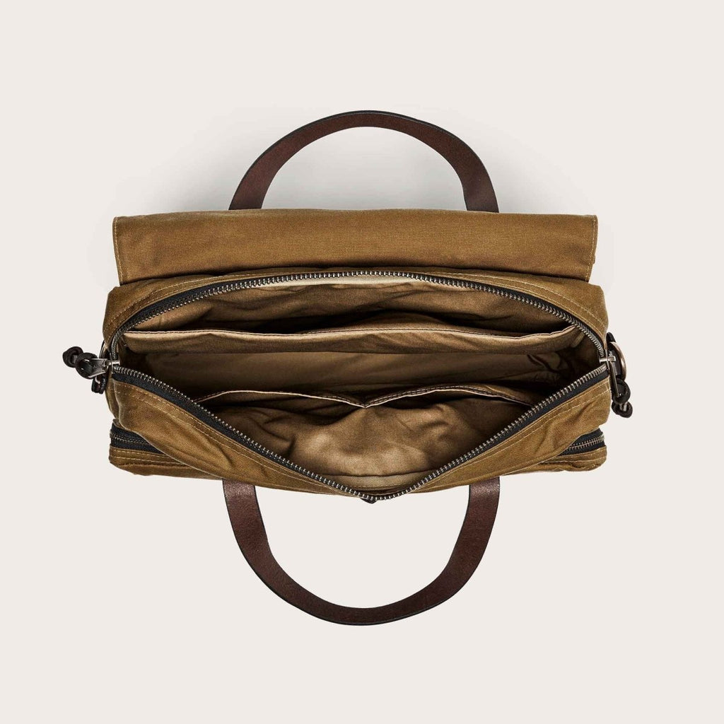24 Hour Tin Briefcase / Dark Tan - STER/EO MUCBagsFilson