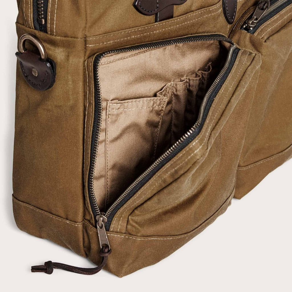 24 Hour Tin Briefcase / Dark Tan - STER/EO MUCBagsFilson