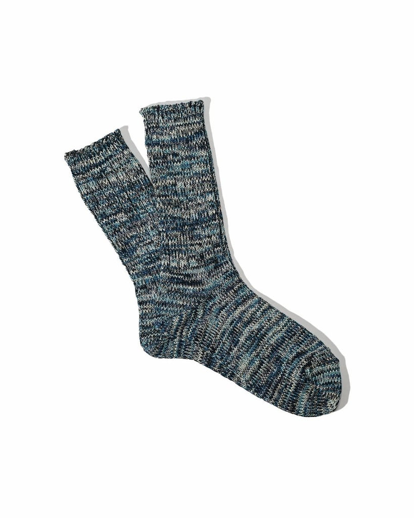 5 Color Mix Crew / Indigo - STER/EO MUCSocksAnonymous IsmBlue