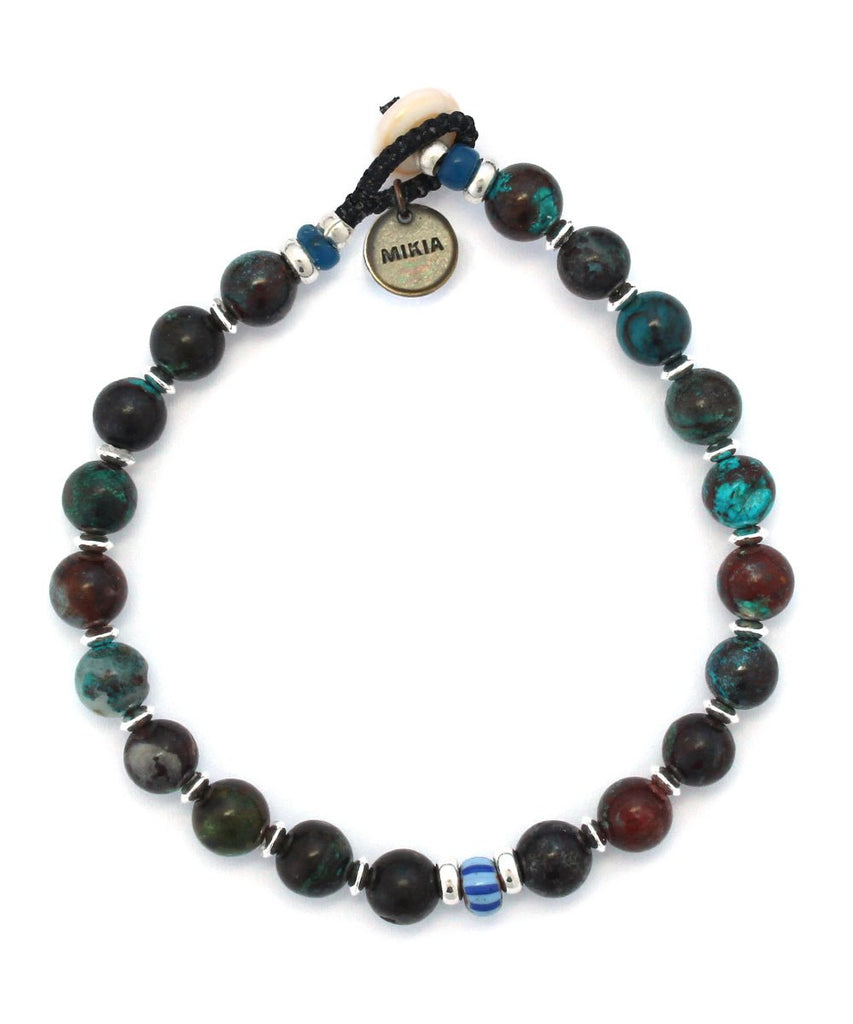 6mm Stone Bracelet / Chrysocolla - STER/EO MUCBraceletMikiaMMulticolour