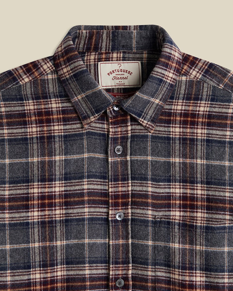 Augusta Check Shirt / Grey Check - STER/EO MUCPatterned ShirtsPortuguese FlannelMGrey