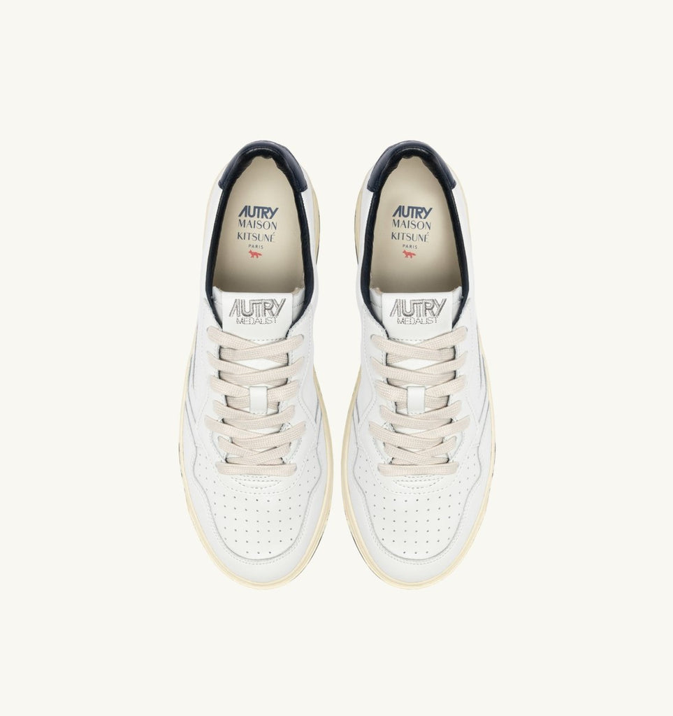 Autry x Kitsune Medalist Low / White/Blue - STER/EO MUCLow TopAutry42White