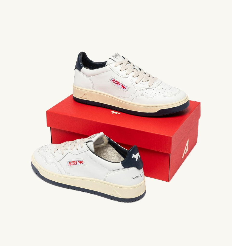 Autry x Kitsune Medalist Low / White/Blue - STER/EO MUCLow TopAutry42White