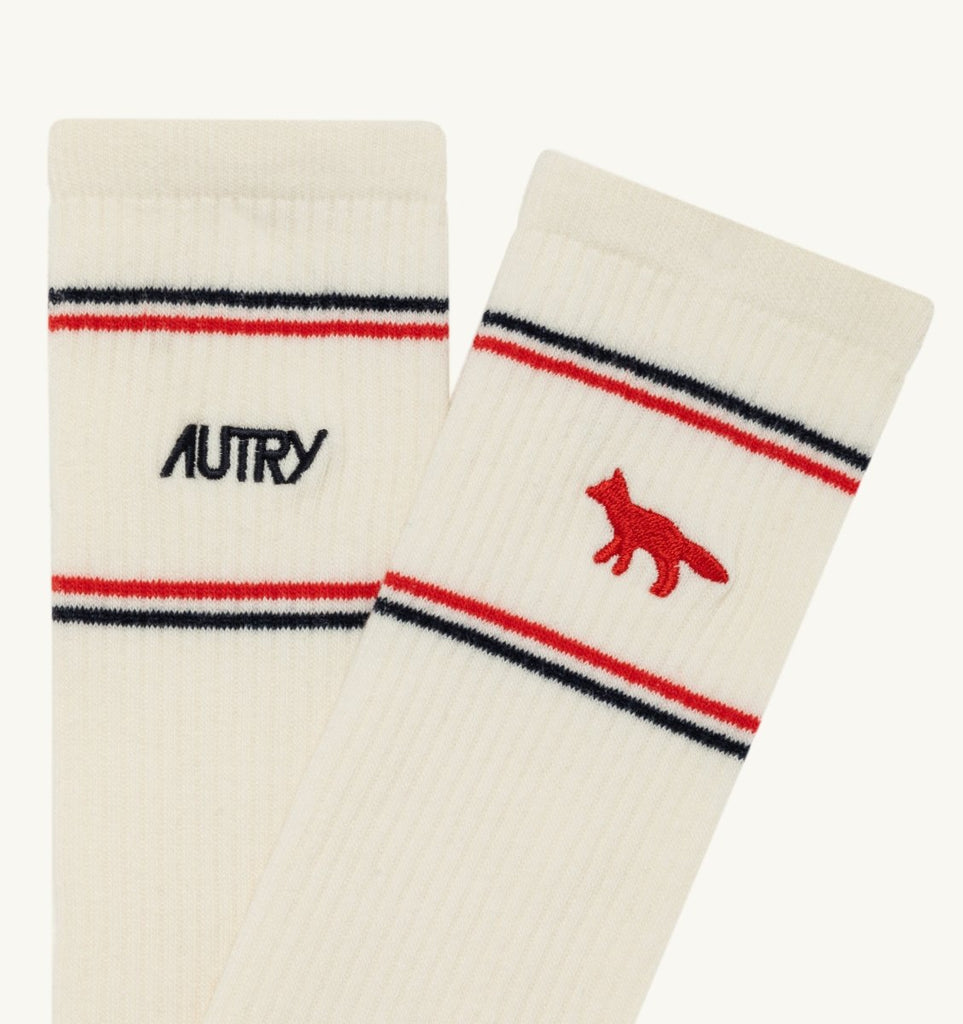 Autry x Kitsune Socks / White - STER/EO MUCSocksAutry