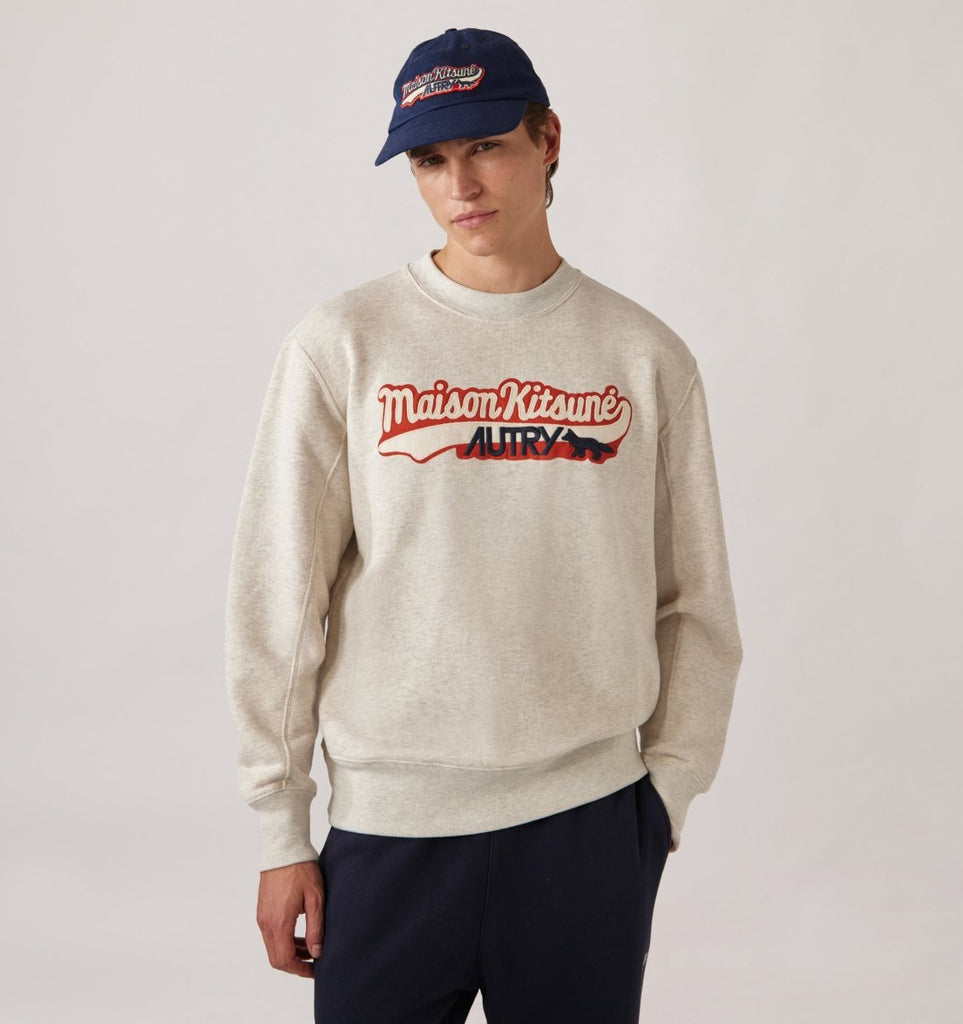 Autry x Kitsune Sweatshirt / Melange - STER/EO MUCSweaterAutryMWhite
