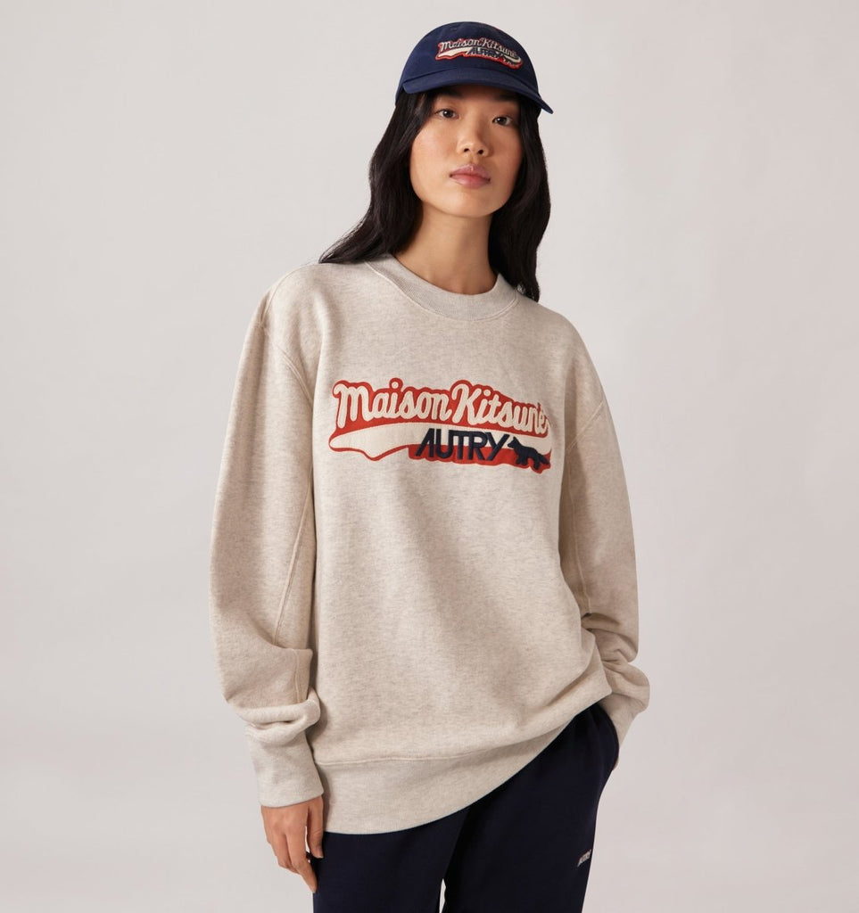 Autry x Kitsune Sweatshirt / Melange - STER/EO MUCSweaterAutryMWhite