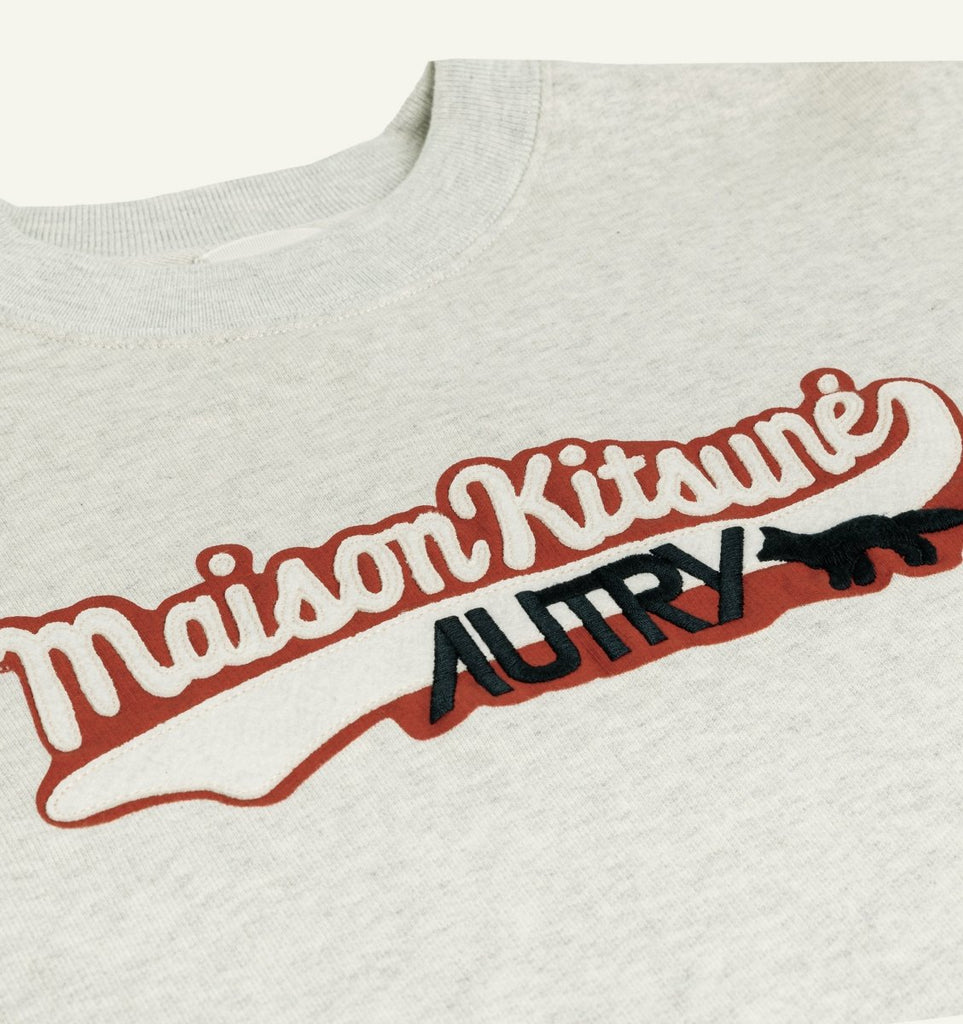 Autry x Kitsune Sweatshirt / Melange - STER/EO MUCSweaterAutryMWhite