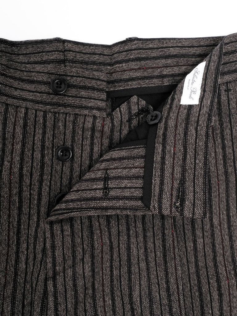 Black Herringbone Stripe Pant / Black Herringbone Stripe - STER/EO MUCTrousersSalvatore Piccolo48Grey
