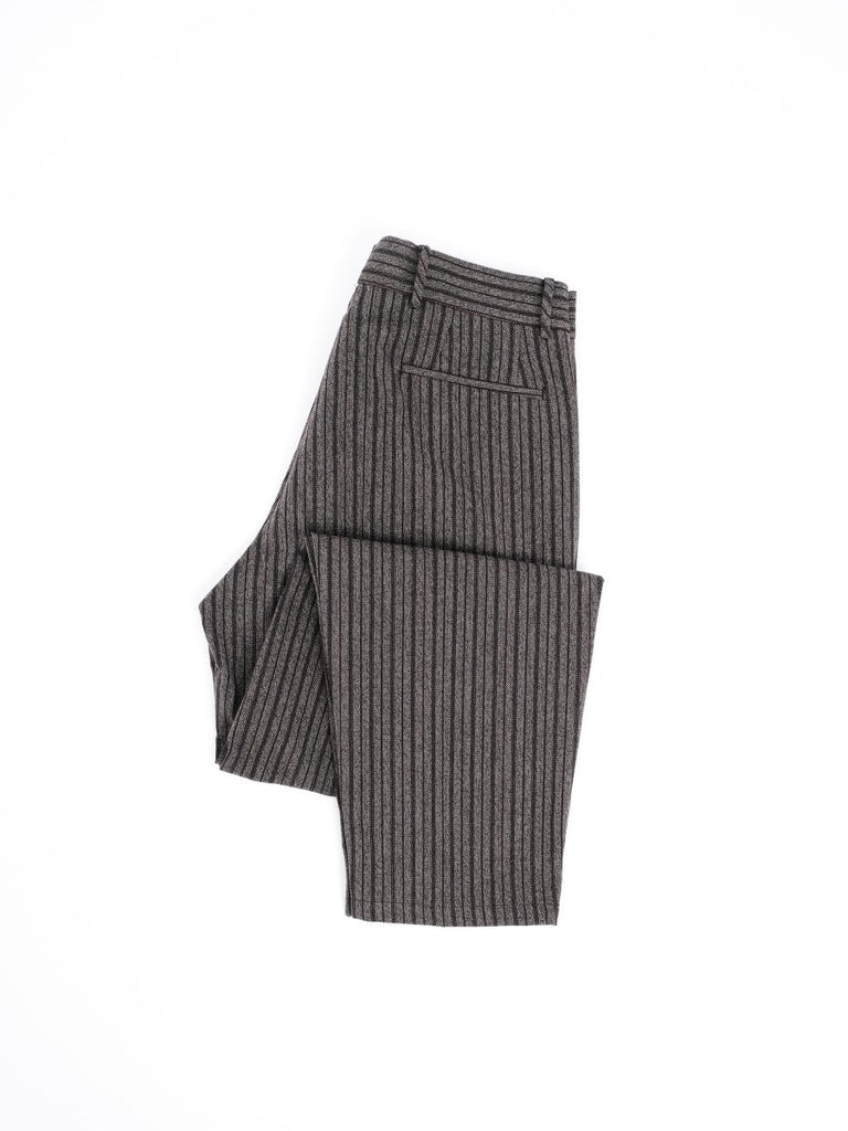 Black Herringbone Stripe Pant / Black Herringbone Stripe - STER/EO MUCTrousersSalvatore Piccolo48Grey