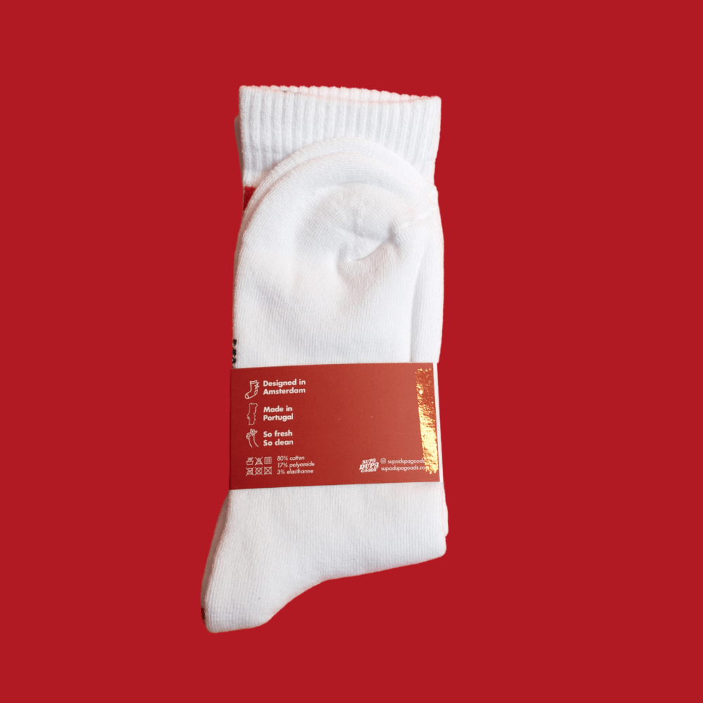 Boombox Socks / White - STER/EO MUCSocksSupa Dupa GoodsSWhite