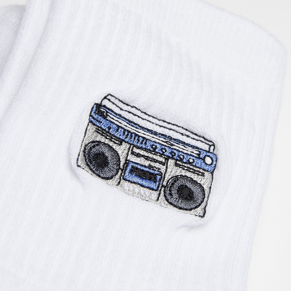 Boombox Socks / White - STER/EO MUCSocksSupa Dupa GoodsSWhite