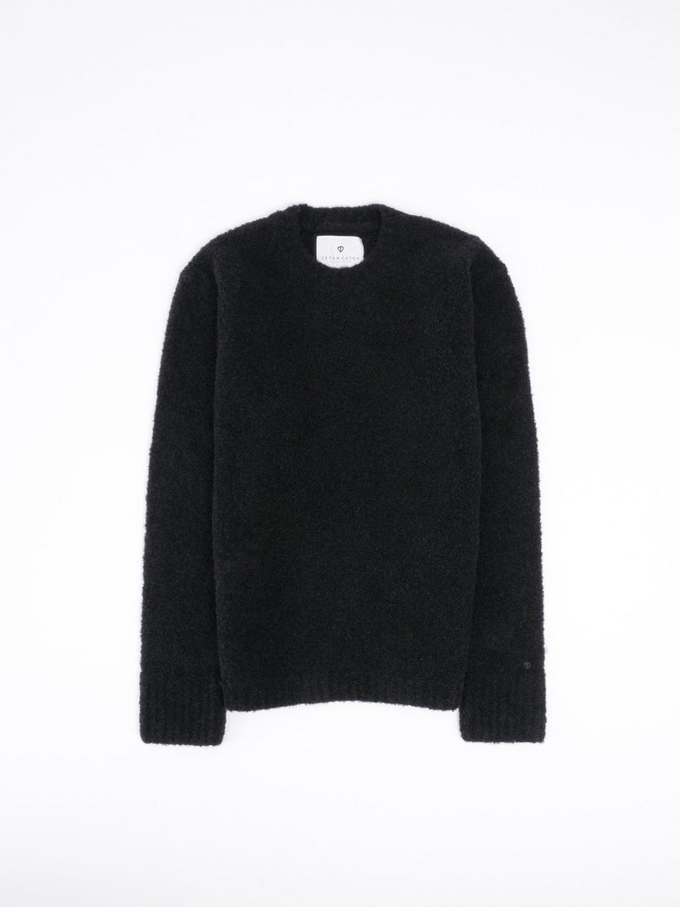 Bouclet Crew Neck / Nero - STER/EO MUCCrewneckSeven Gauge3Black