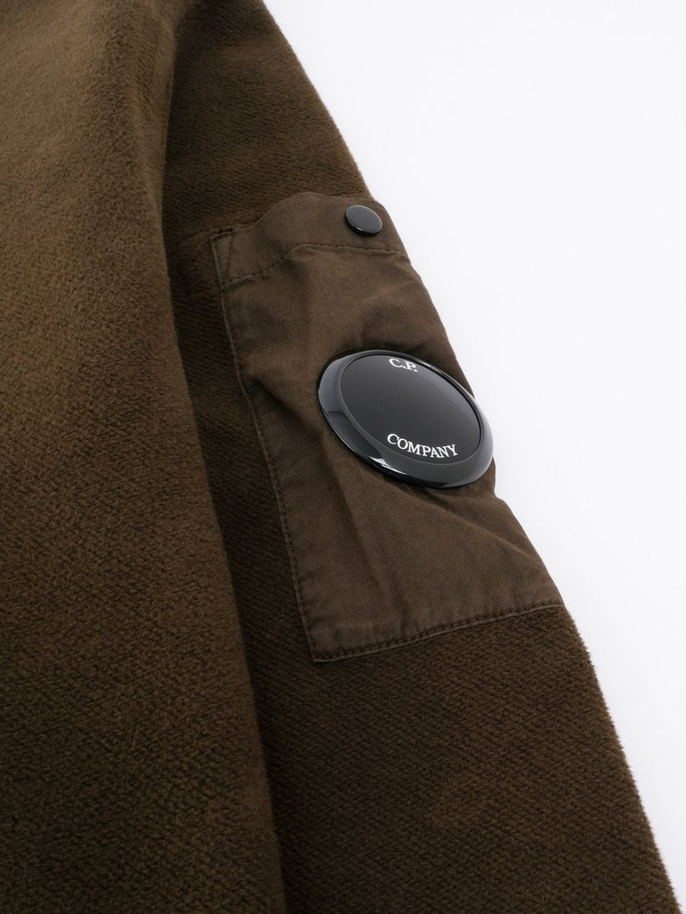 Brushed Emerized Diagonal Fleece Sweatshirt / Ivy Green - STER/EO MUCSweaterC.P. CompanyMGreen