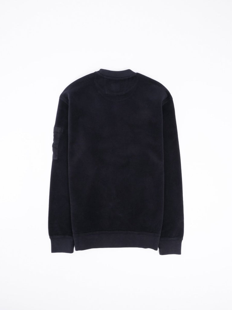 Brushed Emerized Diagonal Fleece Sweatshirt / Total Eclipse - STER/EO MUCSweaterC.P. CompanyMBlue