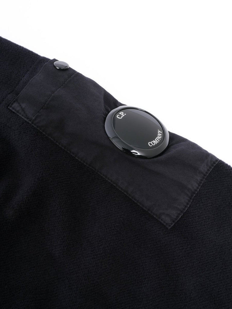 Brushed Emerized Diagonal Fleece Sweatshirt / Total Eclipse - STER/EO MUCSweaterC.P. CompanyMBlue