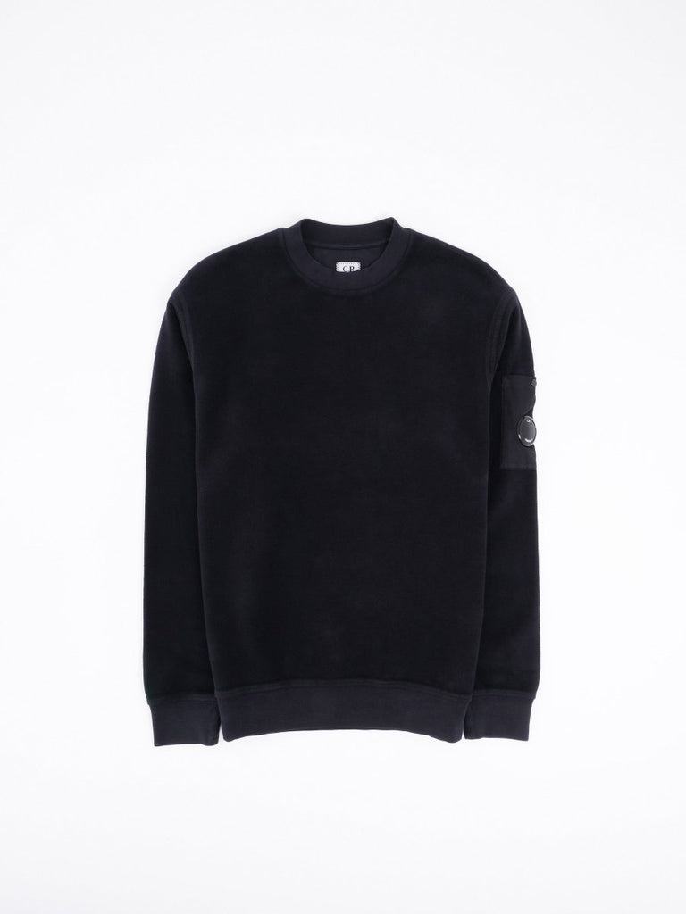 Brushed Emerized Diagonal Fleece Sweatshirt / Total Eclipse - STER/EO MUCSweaterC.P. CompanyMBlue