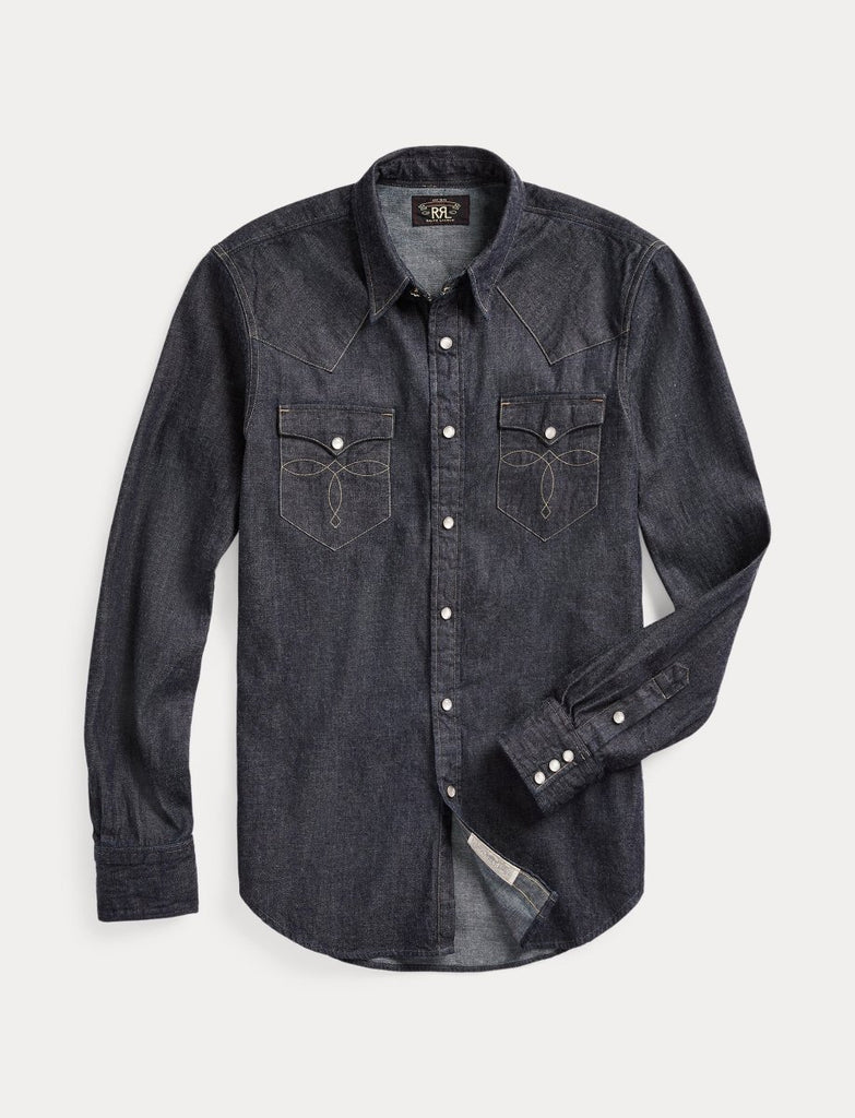 Buffalo Western Denim Shirt / Rinse - STER/EO MUCDenim ShirtRRLMBlue