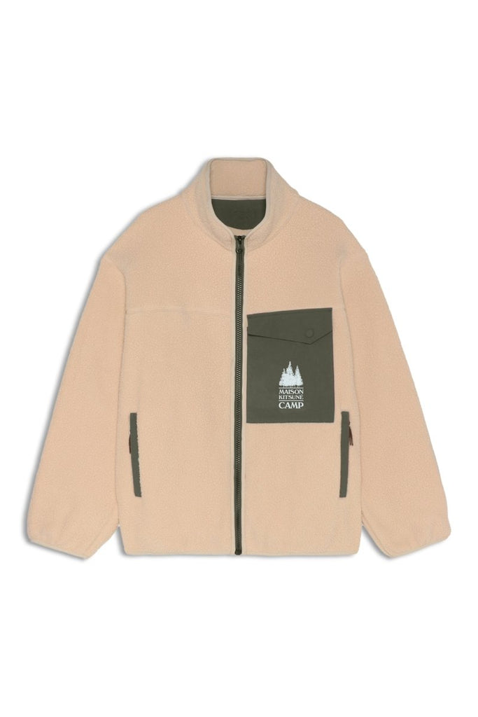 Camp Fleece Jacket / Ecru - STER/EO MUCJacketMaison KitsunéMBeige