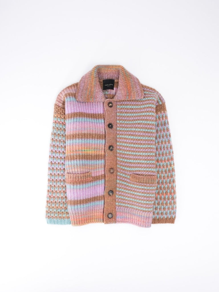 Cardigan Shirt Multicolor / Lilla/Multi - STER/EO MUCCardigansRoberto Collina48Multicolor