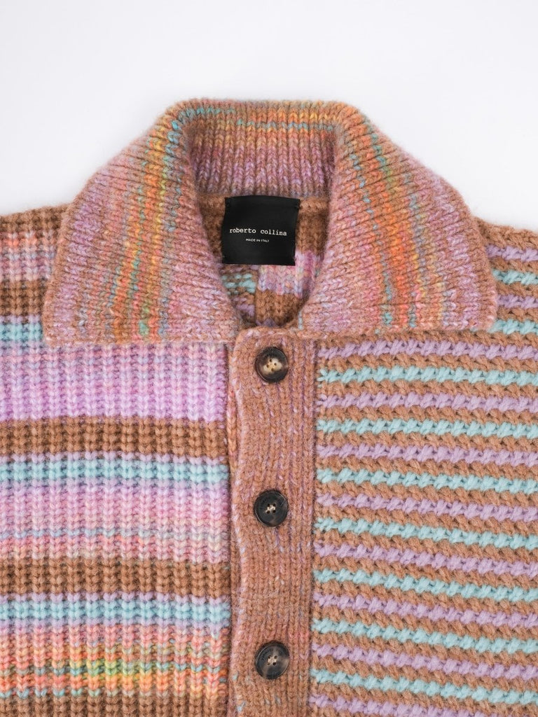 Cardigan Shirt Multicolor / Lilla/Multi - STER/EO MUCCardigansRoberto Collina48Multicolor