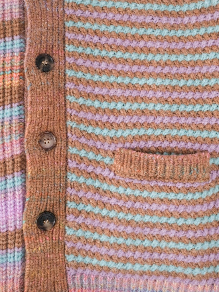 Cardigan Shirt Multicolor / Lilla/Multi - STER/EO MUCCardigansRoberto Collina48Multicolor