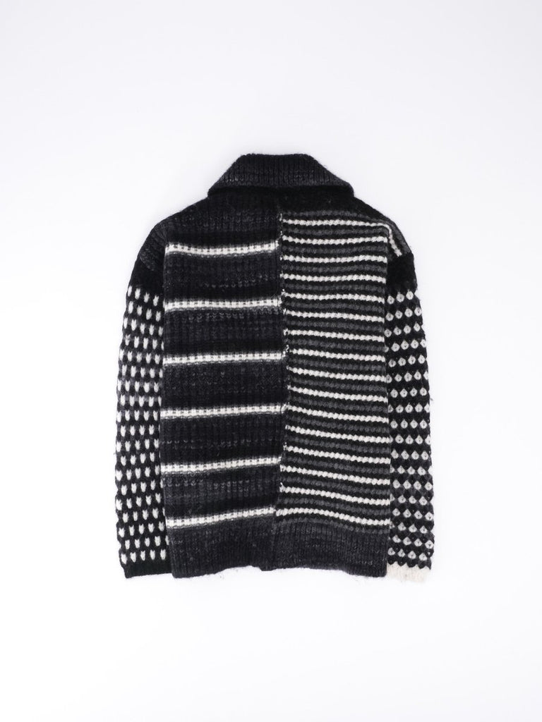 Cardigan Shirt Multicolor / Nero/Grigio - STER/EO MUCCardigansRoberto Collina48Black