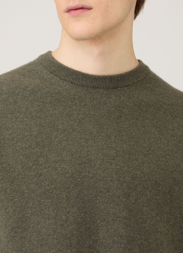 Cashmere Crew / Khaki - STER/EO MUCKnitwearSunspelMGreen