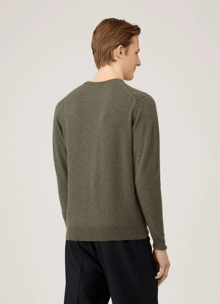 Cashmere Crew / Khaki - STER/EO MUCKnitwearSunspelMGreen