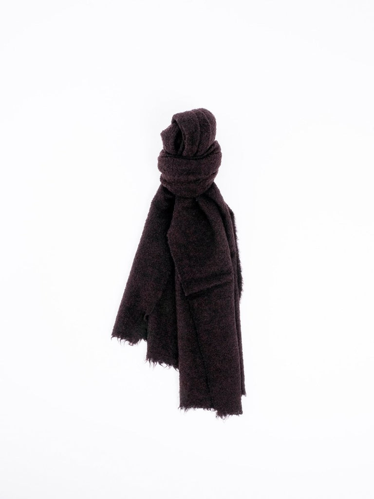 Charcoal Grande 50 x 190 / Port - STER/EO MUCScarvesDestinRed