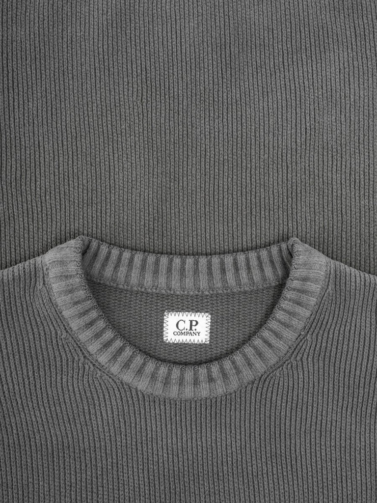 Chenille Cotton Crew Neck / Dark Shadow - STER/EO MUCKnitwearC.P. CompanyMGrey
