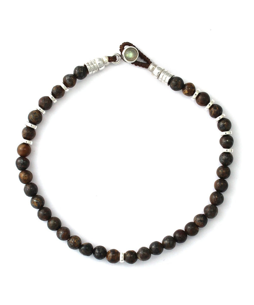 Circle 4 Bracelet / Labradorite/Bronzite - STER/EO MUCBraceletMikiaMBrown