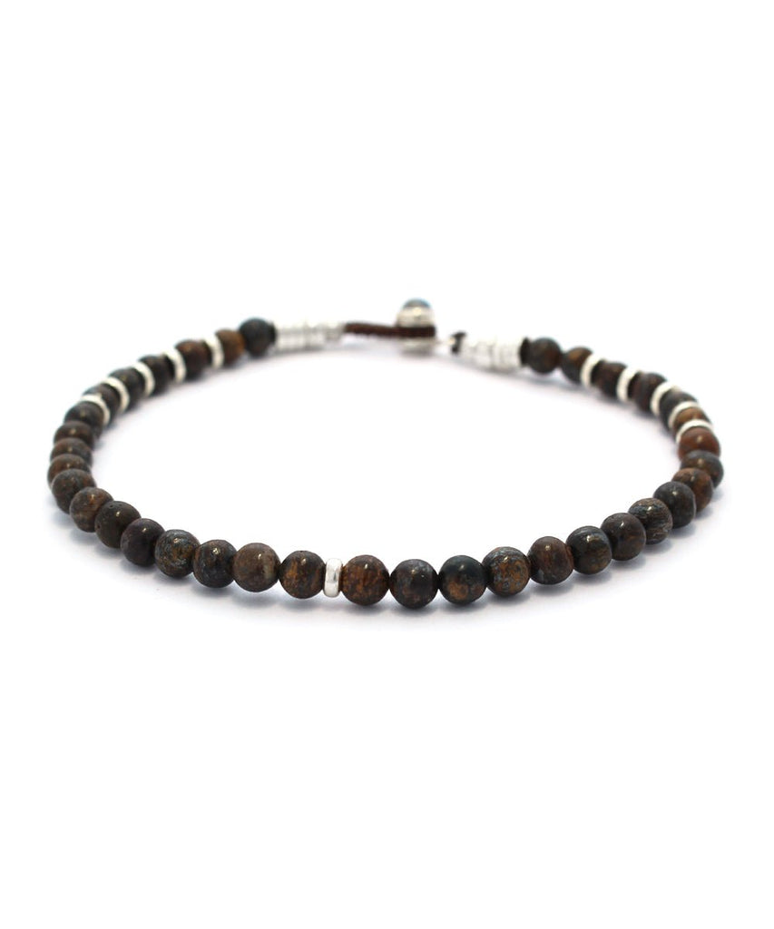 Circle 4 Bracelet / Labradorite/Bronzite - STER/EO MUCBraceletMikiaMBrown