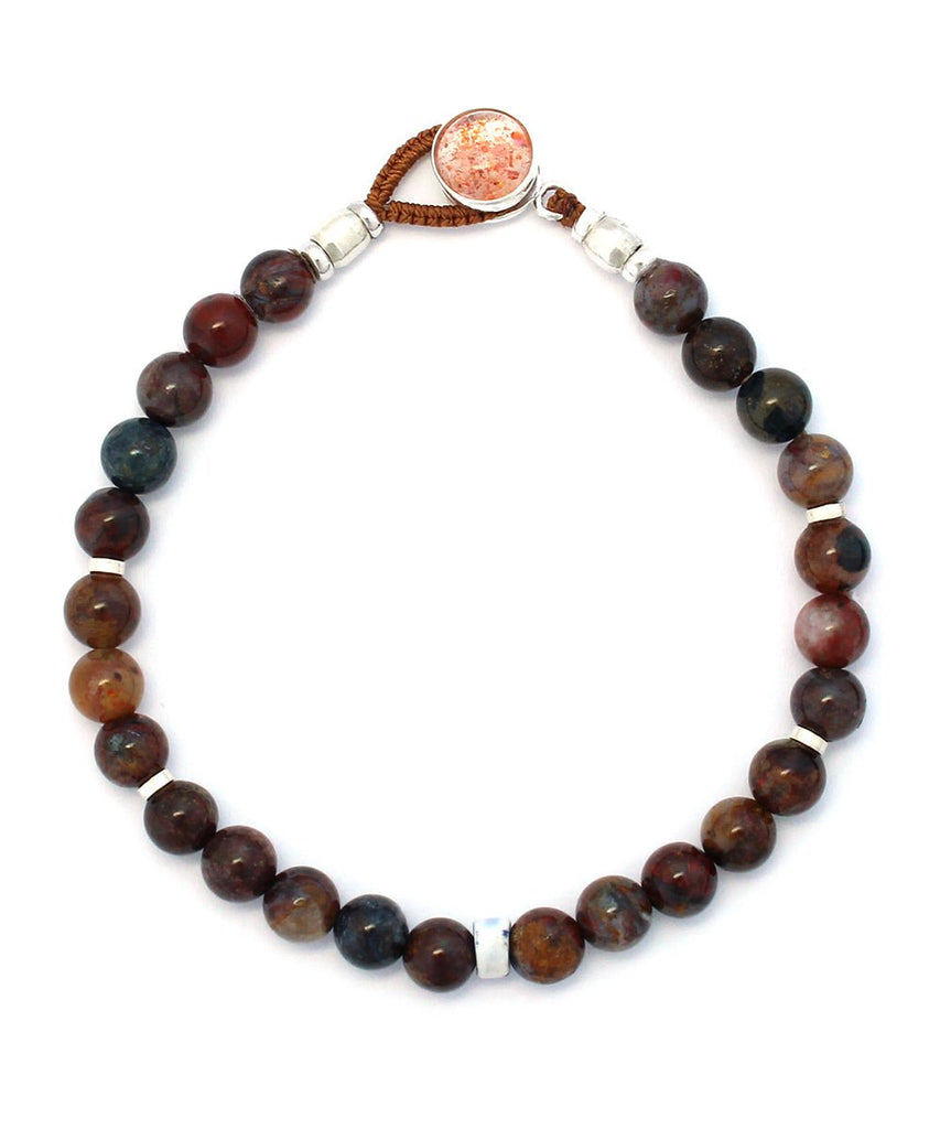 Circle 8 Bracelet / Sunstone/Pietersite - STER/EO MUCBraceletMikiaMBrown