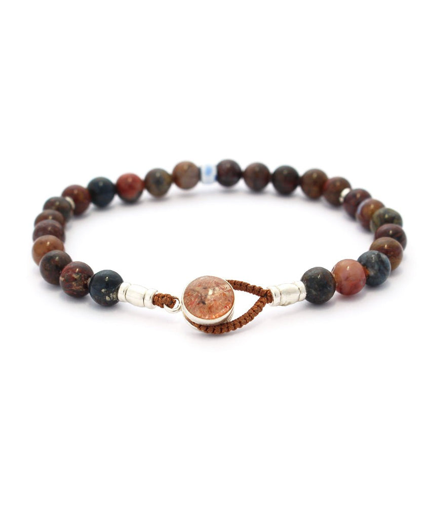 Circle 8 Bracelet / Sunstone/Pietersite - STER/EO MUCBraceletMikiaMBrown