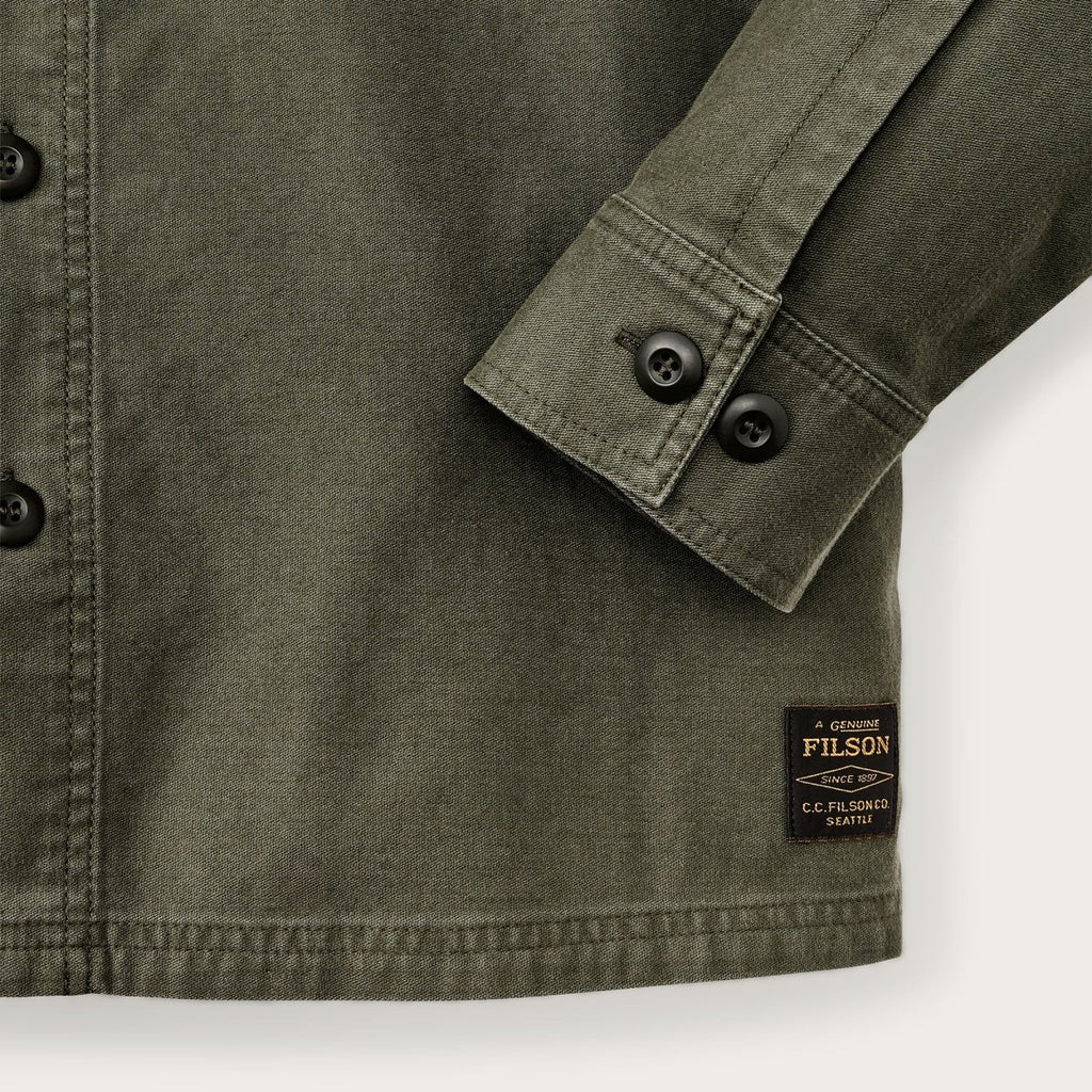 Clarkston Jac - Shirt Brushed Sateen / Surplus Green - STER/EO MUCOvershirtFilsonMGreen