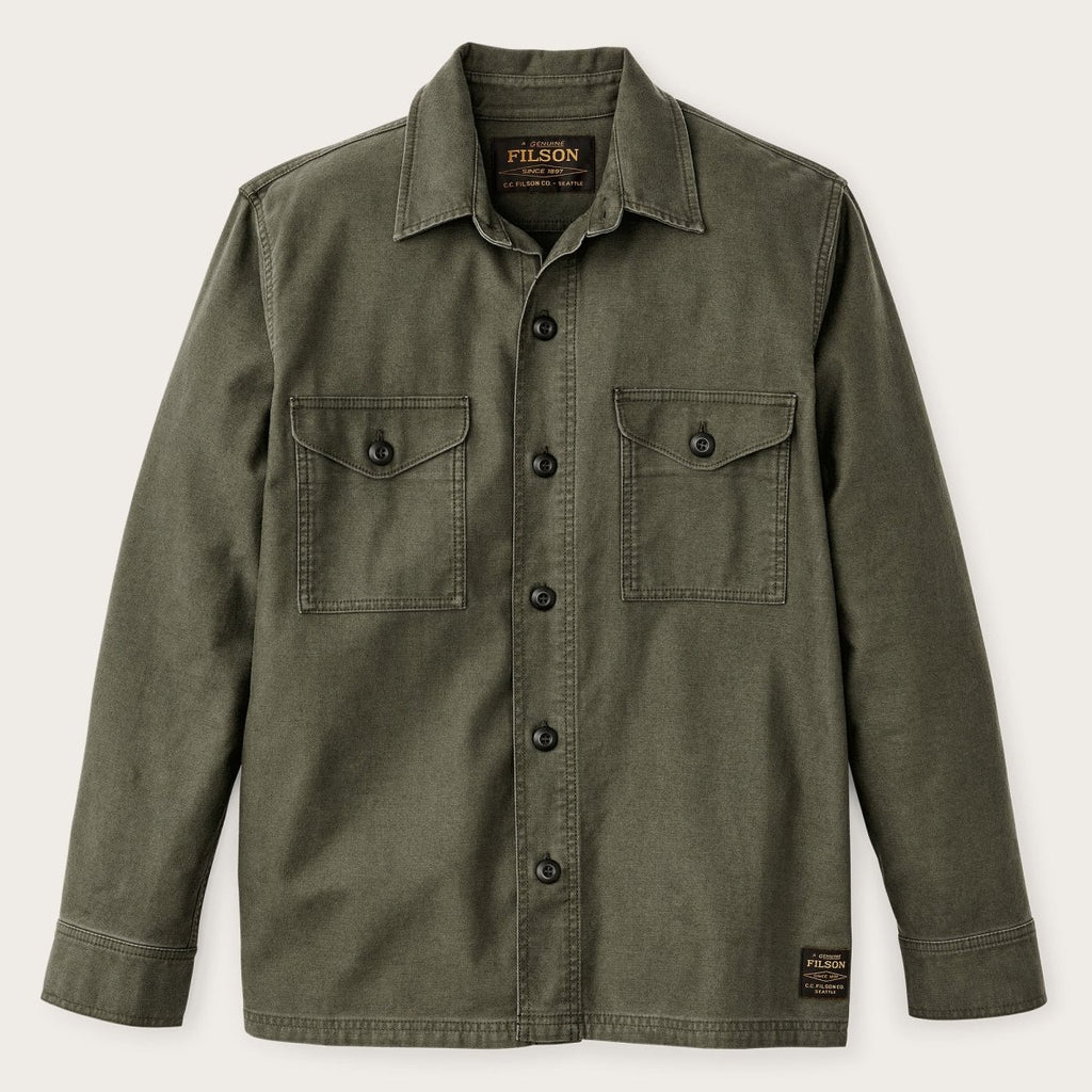 Clarkston Jac - Shirt Brushed Sateen / Surplus Green - STER/EO MUCOvershirtFilsonMGreen