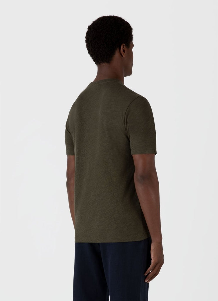 Cotton Linen T-Shirt / Pine Green - STER/EO MUCT-ShirtSunspelMGreen