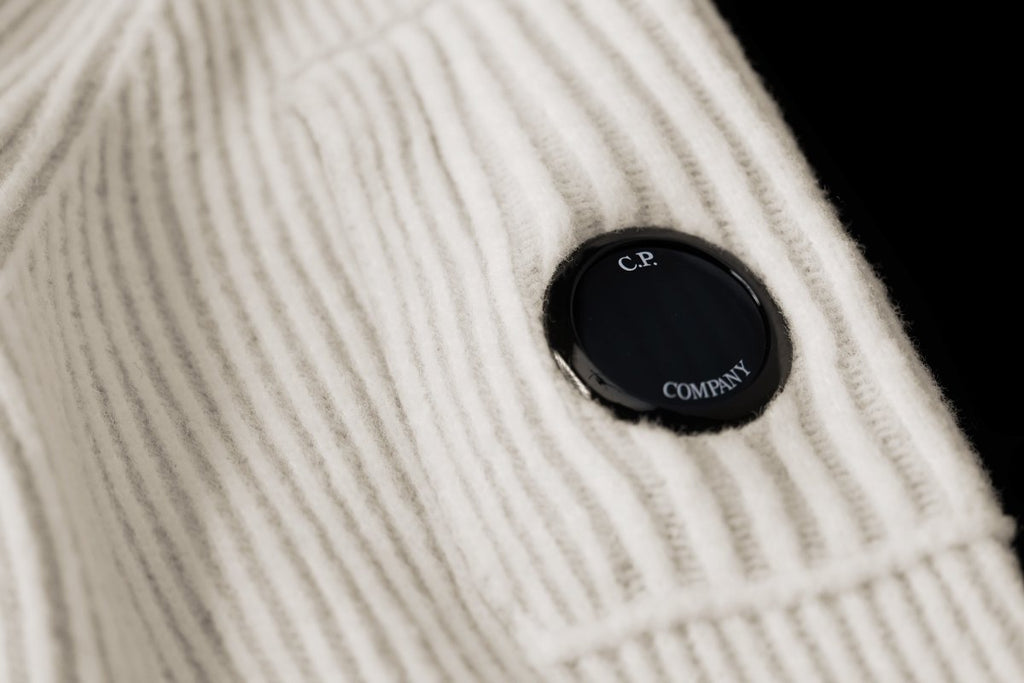 Crew Neck Fleece Knit / White Melange - STER/EO MUCKnitwearC.P. CompanyMWhite