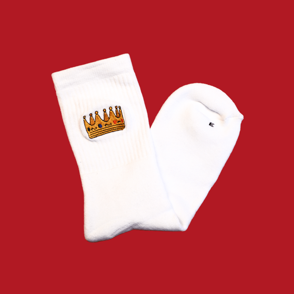 Crown Socks / White - STER/EO MUCSocksSupa Dupa GoodsSWhite