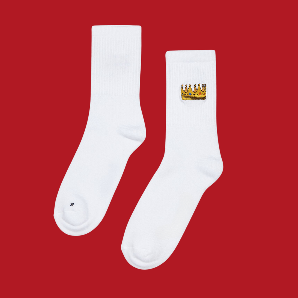 Crown Socks / White - STER/EO MUCSocksSupa Dupa GoodsSWhite