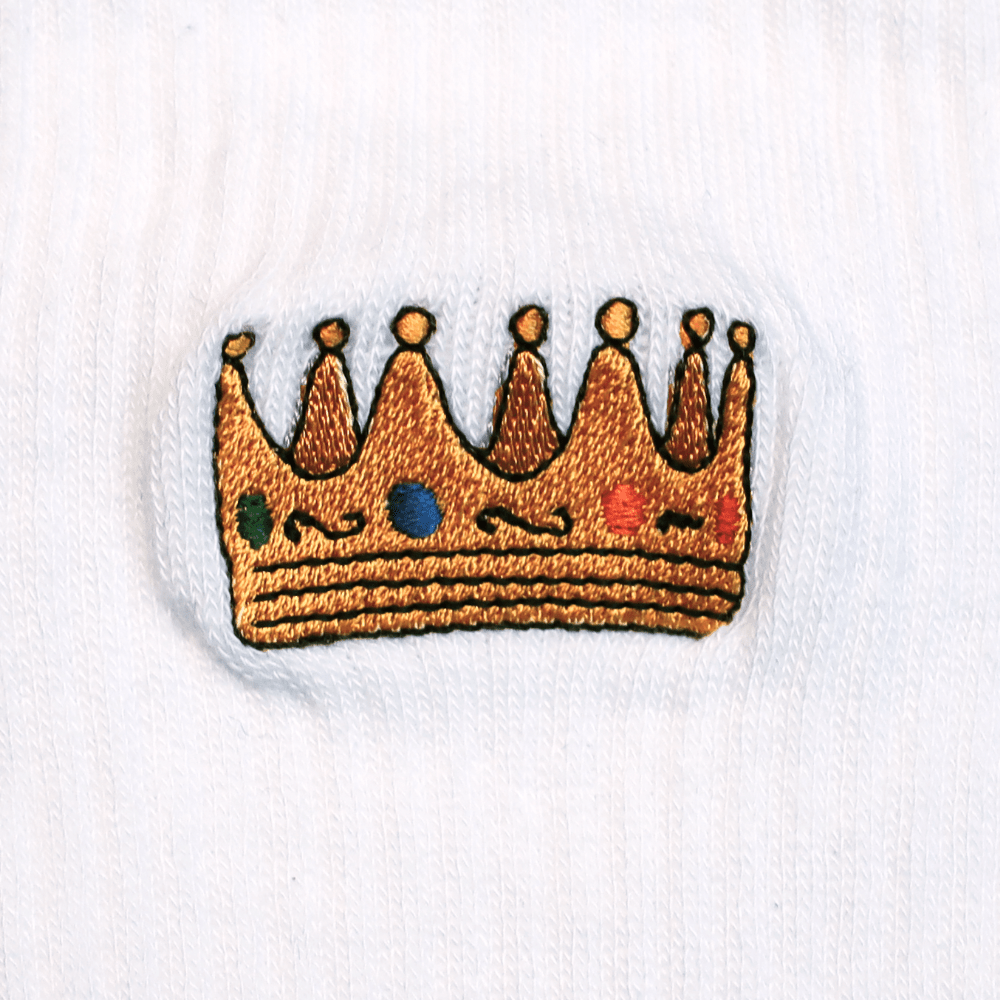 Crown Socks / White - STER/EO MUCSocksSupa Dupa GoodsSWhite