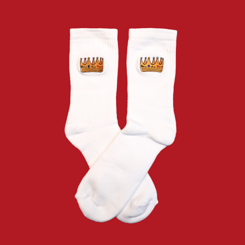 Crown Socks / White - STER/EO MUCSocksSupa Dupa GoodsSWhite