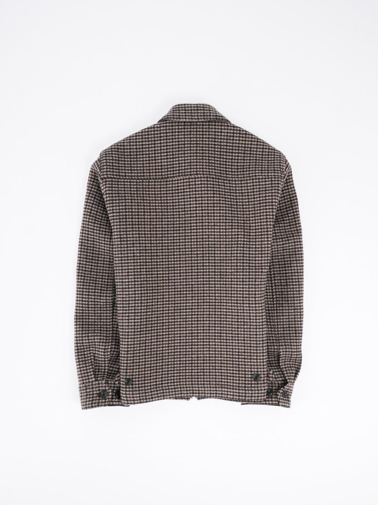 Dandy Short Cruiser Jacket / Brown Blue Houndstooth - STER/EO MUCJacketHartford48Brown