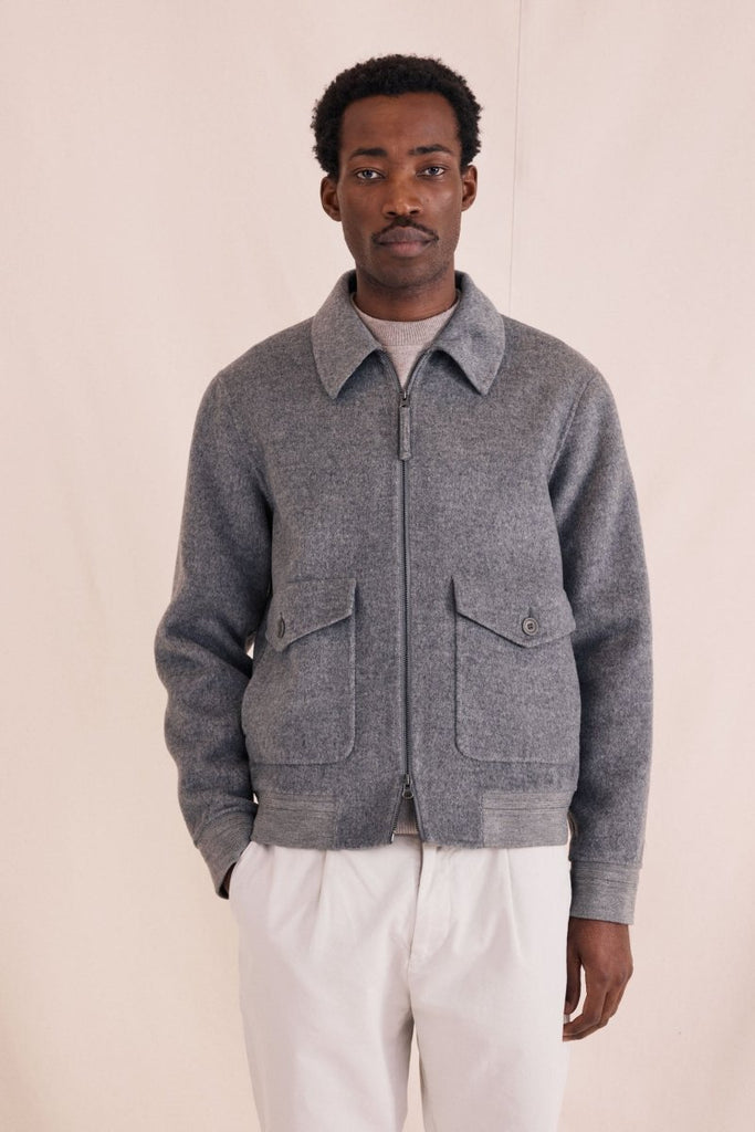 Doug Soft Flight Wool Jacket / Arctic Grey - STER/EO MUCJacketHartfordMGrey