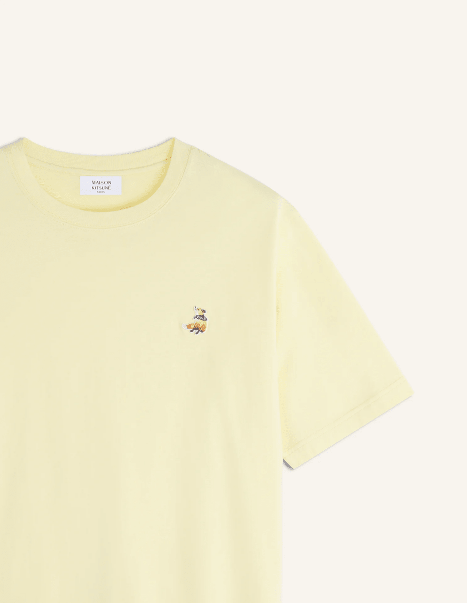 Dreaming Fox Comfort T-Shirt / Straw - STER/EO MUCT-ShirtMaison KitsunéMYellow