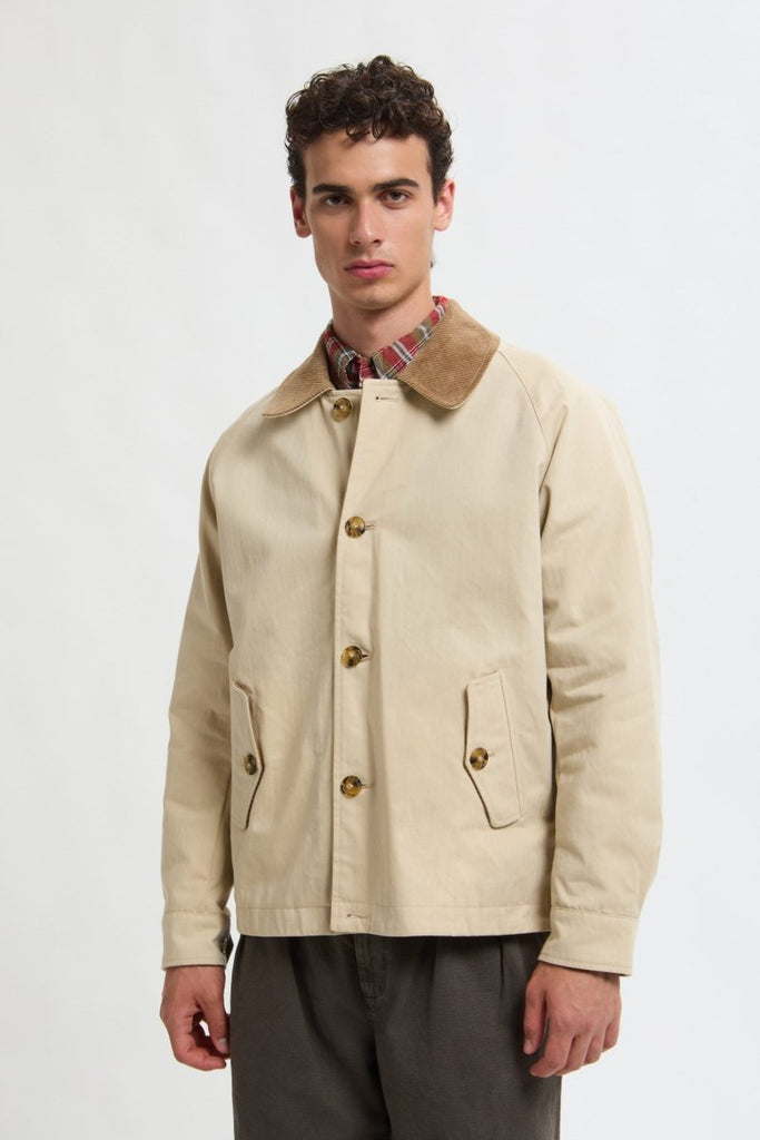 Dry Wax Deck Jacket / Antique White - STER/EO MUCJacketBaracuta42White