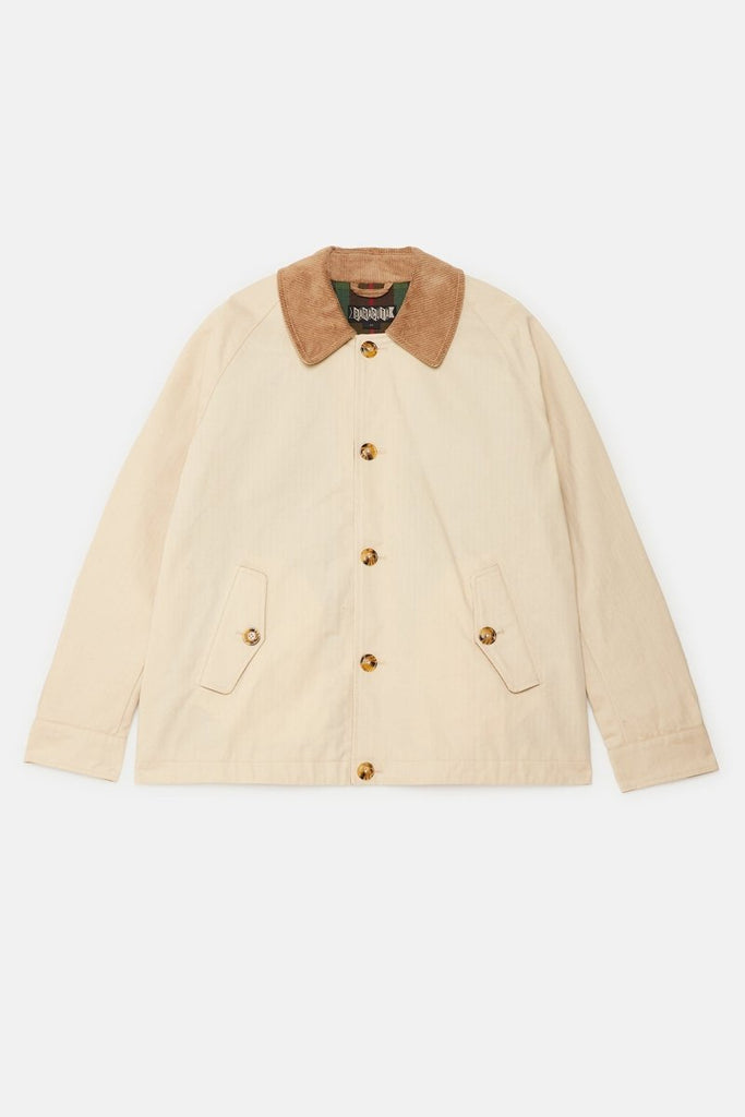 Dry Wax Deck Jacket / Antique White - STER/EO MUCJacketBaracuta42White