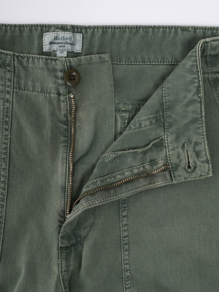 Fatigue Pant / Military Herringbone - STER/EO MUCTrousersHartford48Green