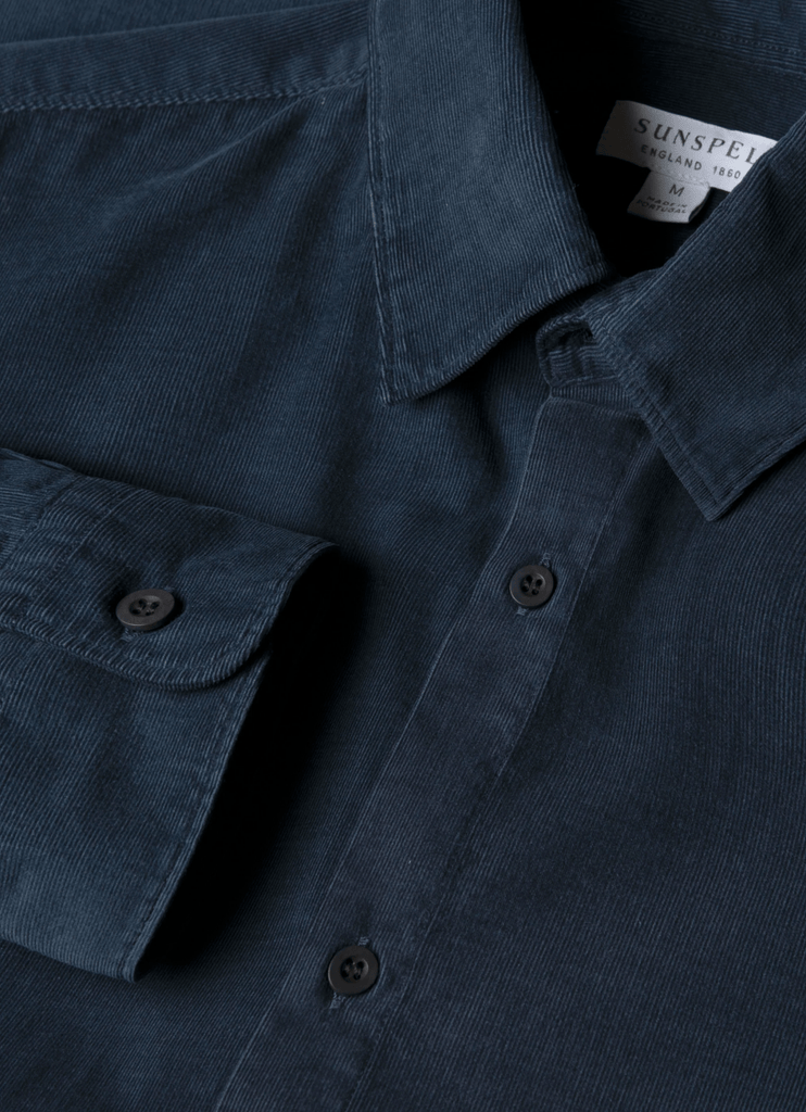 Fine Cord Shirt / Navy - STER/EO MUCSunspelMBlue